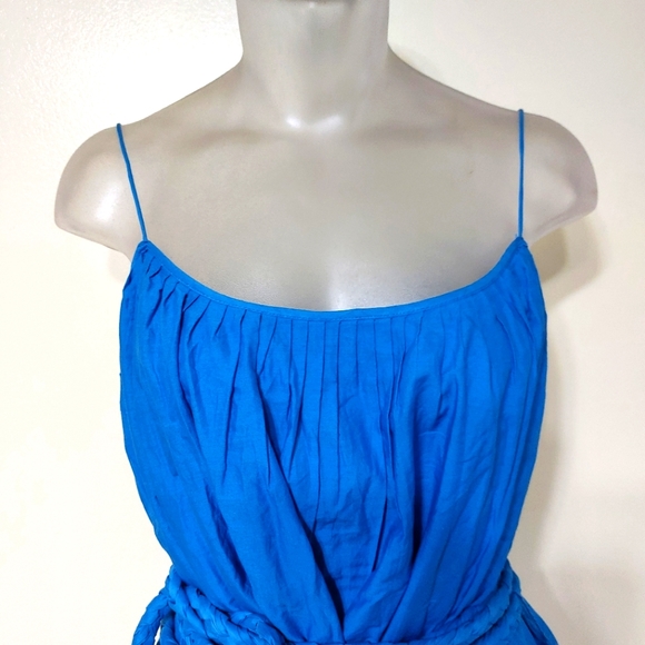 Rhode Resort Nala Scarlet Blue Short Sun Dress Size L vacation beach - Picture 5 of 16